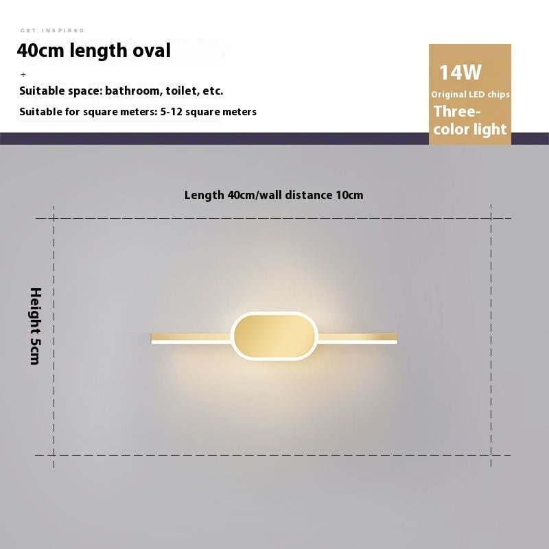 Mirror Front Bathroom Mirror Cabinet Dedicated Makeup Light Led Dressing Lamp