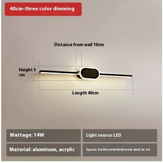 Mirror Front Bathroom Mirror Cabinet Dedicated Makeup Light Led Dressing Lamp