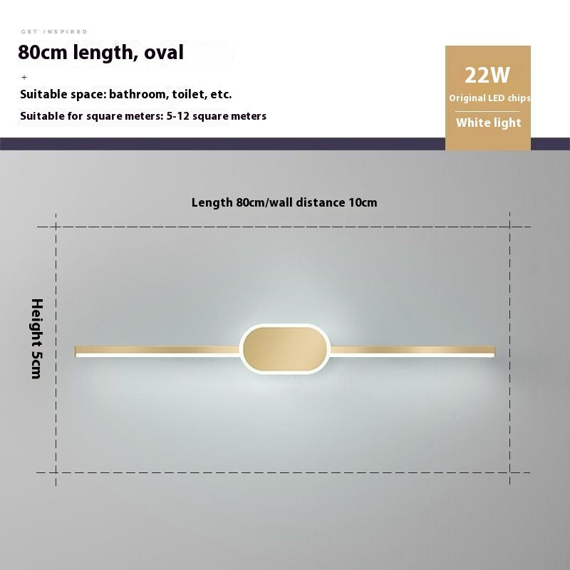 Mirror Front Bathroom Mirror Cabinet Dedicated Makeup Light Led Dressing Lamp