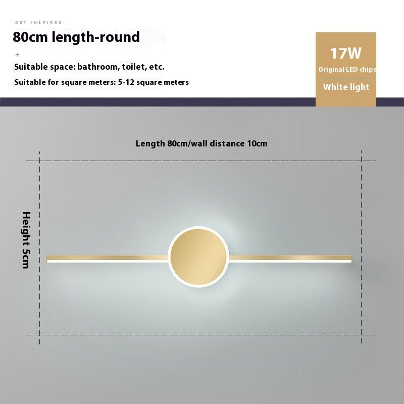 Mirror Front Bathroom Mirror Cabinet Dedicated Makeup Light Led Dressing Lamp