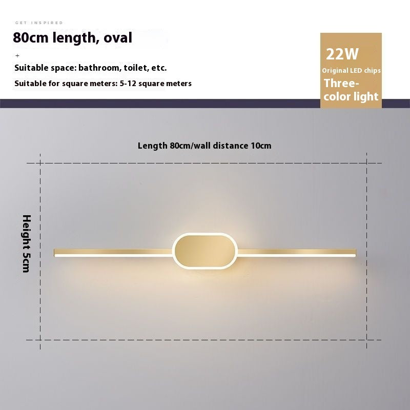 Mirror Front Bathroom Mirror Cabinet Dedicated Makeup Light Led Dressing Lamp