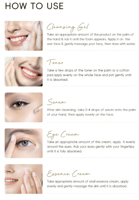 5-piece Snail Mucin Hydrating & Repair Kit