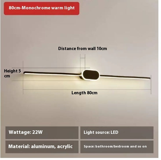 Mirror Front Bathroom Mirror Cabinet Dedicated Makeup Light Led Dressing Lamp