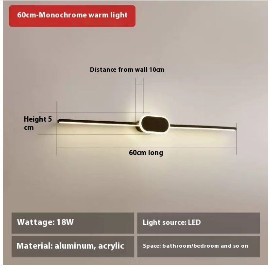 Mirror Front Bathroom Mirror Cabinet Dedicated Makeup Light Led Dressing Lamp