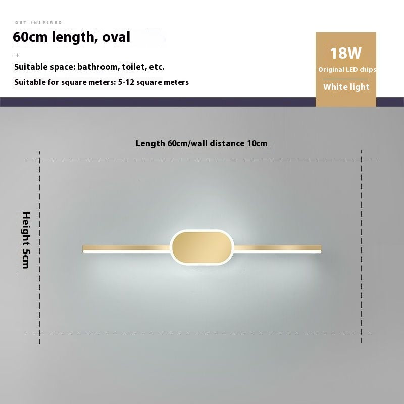 Mirror Front Bathroom Mirror Cabinet Dedicated Makeup Light Led Dressing Lamp