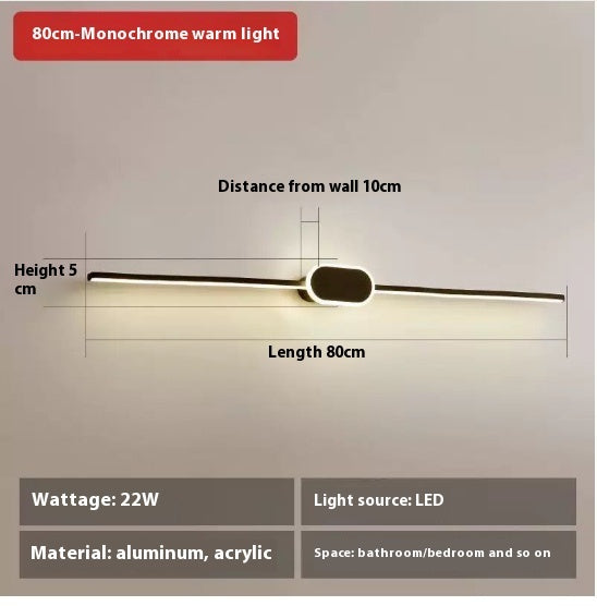 Mirror Front Bathroom Mirror Cabinet Dedicated Makeup Light Led Dressing Lamp