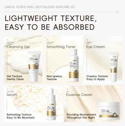 5-piece Snail Mucin Hydrating & Repair Kit